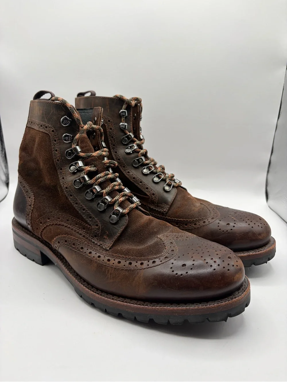 Frye George Adirondack Leather Boots Men’s Size 10.5 Brown